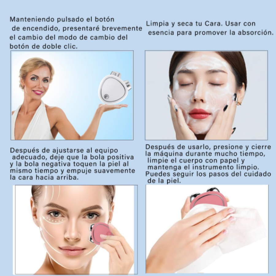 SKINDION MASAJEADOR FACIAL MICROCORRIENTE