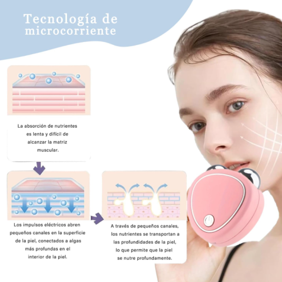 SKINDION MASAJEADOR FACIAL MICROCORRIENTE