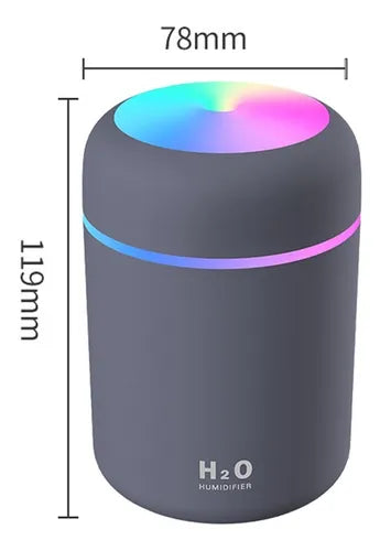 MINI HUMIFICADOR, LUZ LED INTERIOR