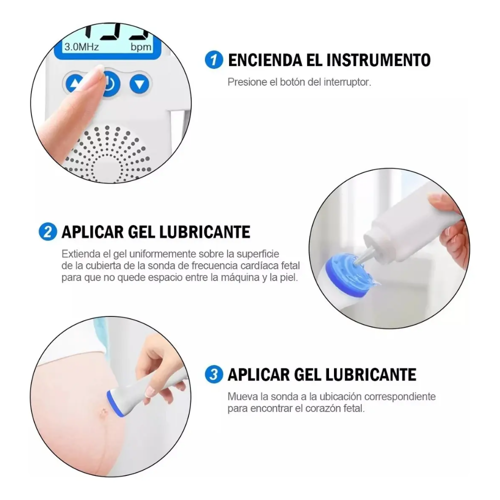 MONITOR DE LATIDOS DOPPLER FETAL PORTATIL