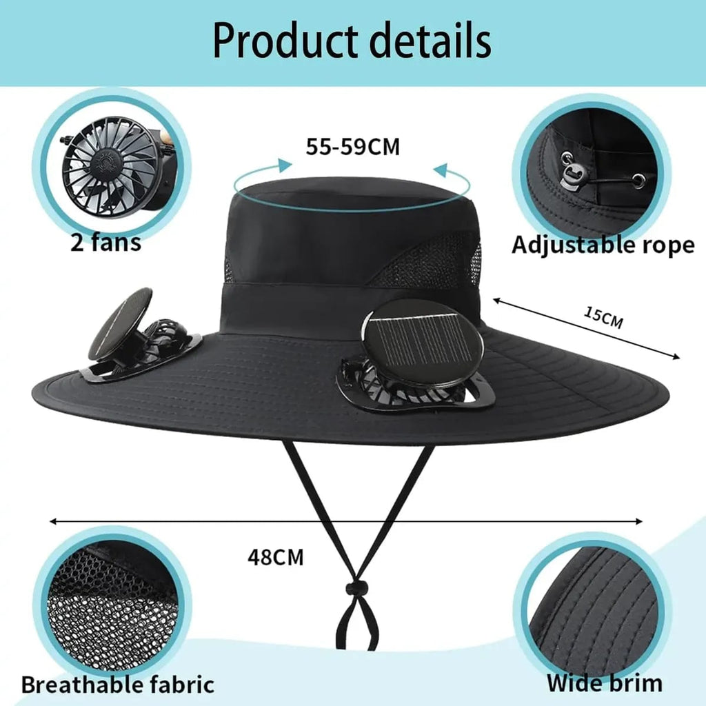 SOMBRERO CON VENTILADOR