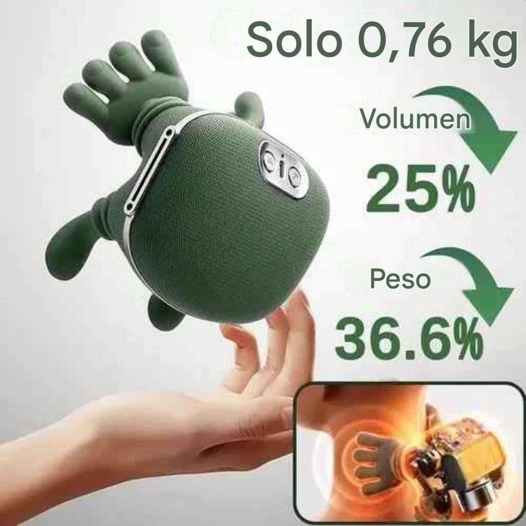 MASAJEADOR TERMICO SHIATSU RECARGABLE