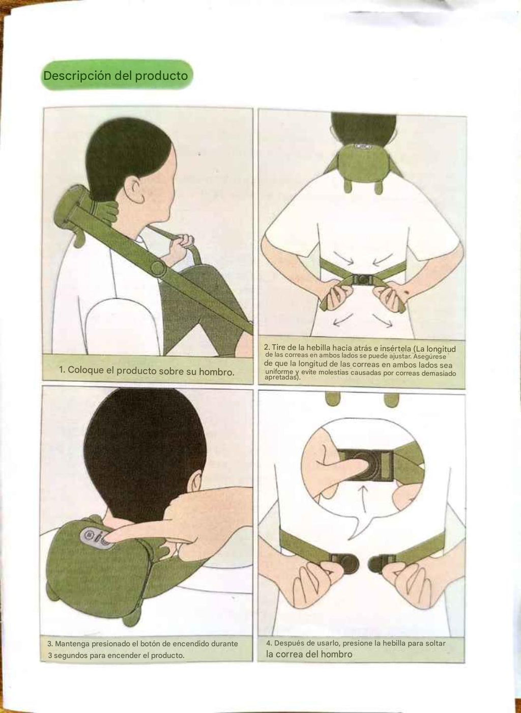 MASAJEADOR TERMICO SHIATSU RECARGABLE
