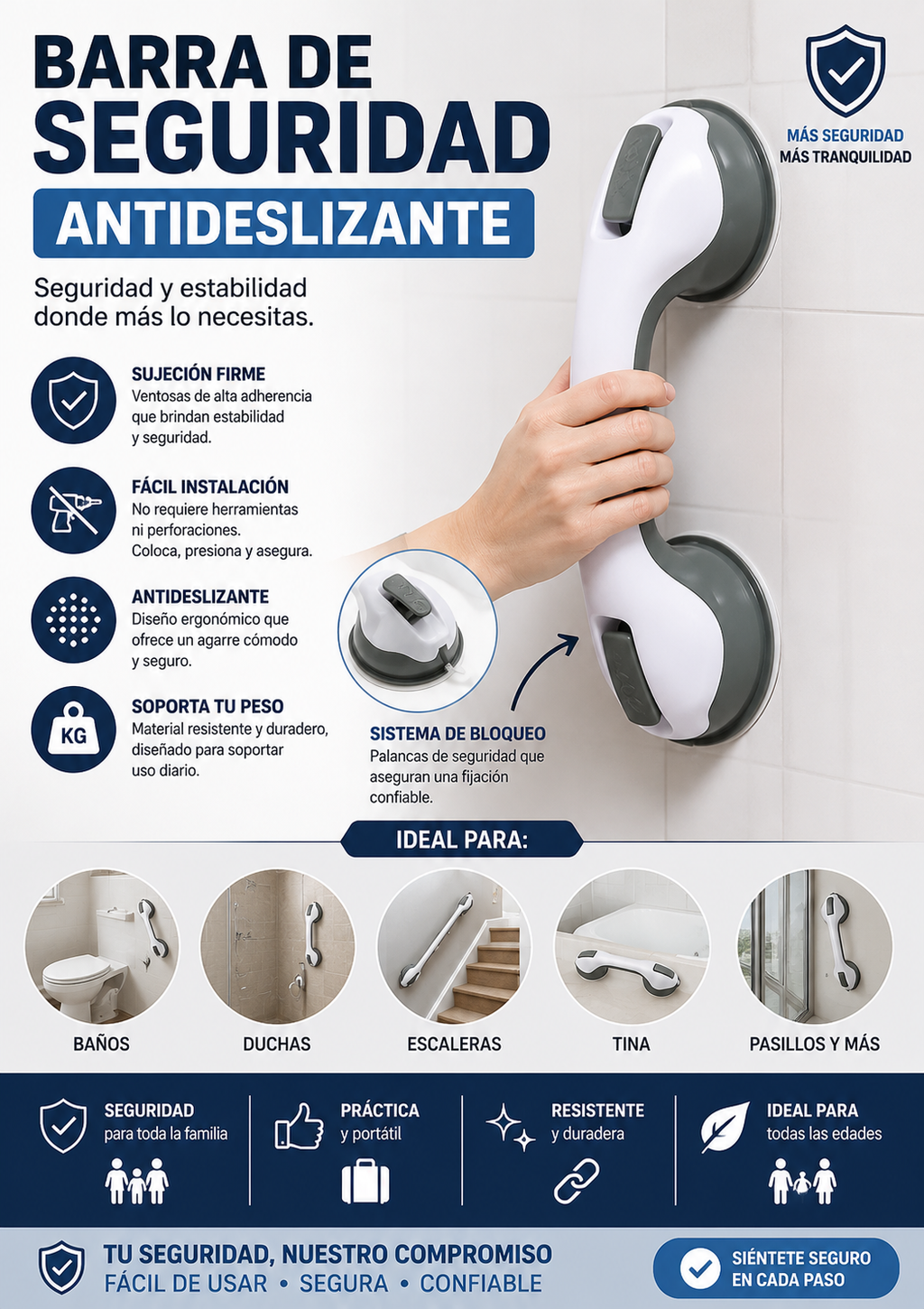 BARRA DE SEGURIDAD ANTIDESLIZANTE